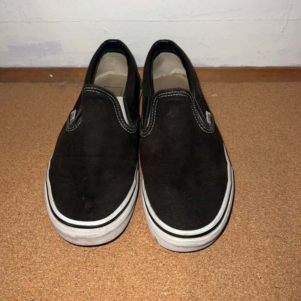 Black slip on vans
